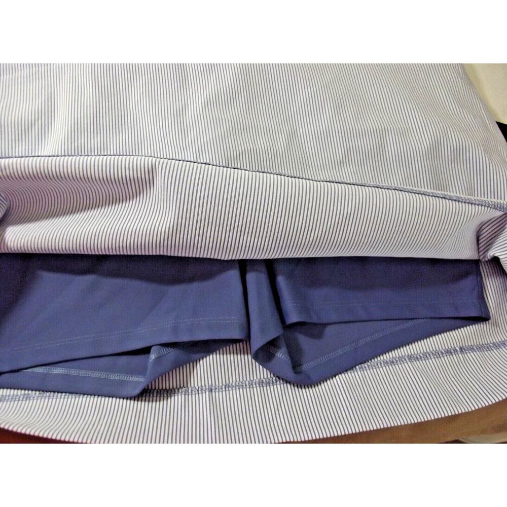SC & Co Womens GOLF SKORT - Size XXL - Blue Seersucker Pockets Skirt Compression - Picture 9 of 10